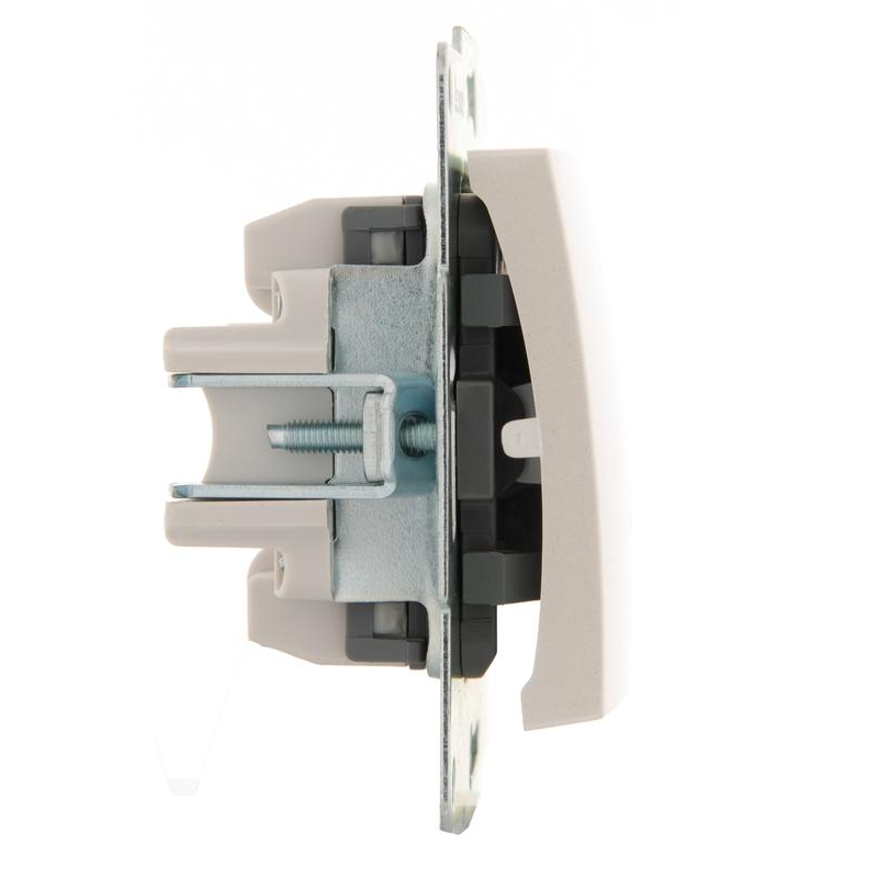 Механизм выключателя промежуточного 1-кл. 2п СП Karina 10А IP20 жемчуж./бел. перламутр. LEZARD 707-3088-107