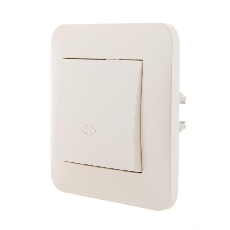 Механизм выключателя промежуточного 1-кл. 2п СП Karina 10А IP20 жемчуж./бел. перламутр. LEZARD 707-3088-107