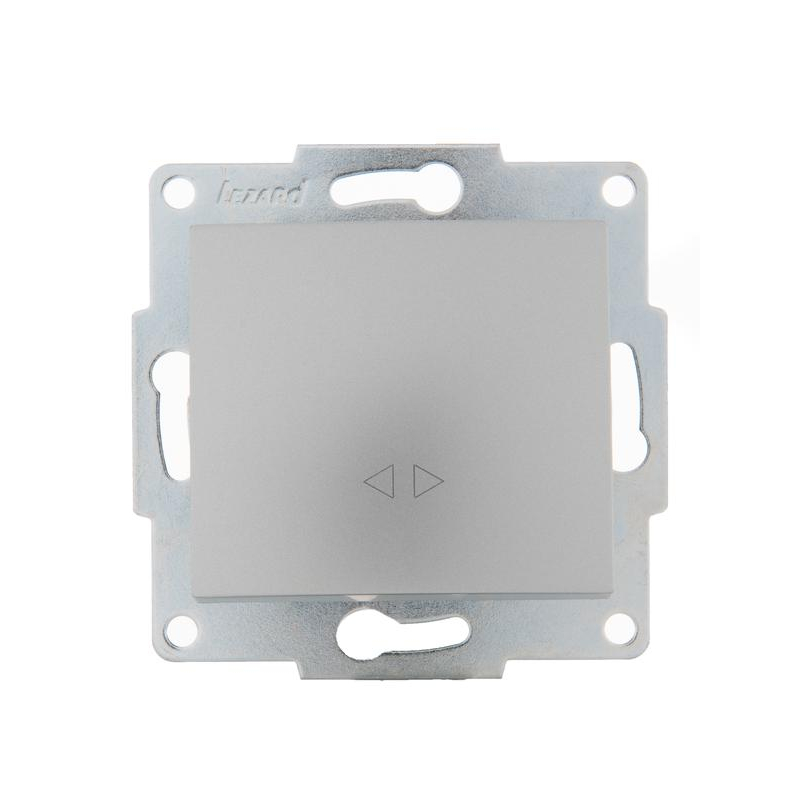 Механизм выключателя промежуточного 1-кл. 2п СП Karina 10А IP20 матов. серебр. LEZARD 707-4388-107