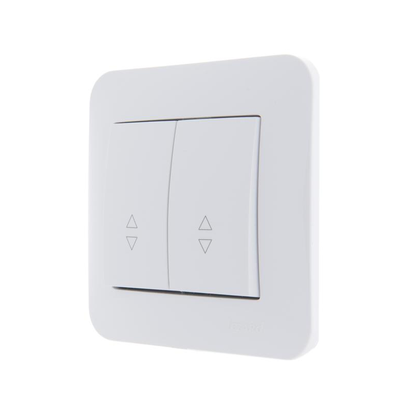 Механизм выключателя проходного 2-кл. 1п СП Karina 10А IP20 бел. LEZARD 707-0288-106