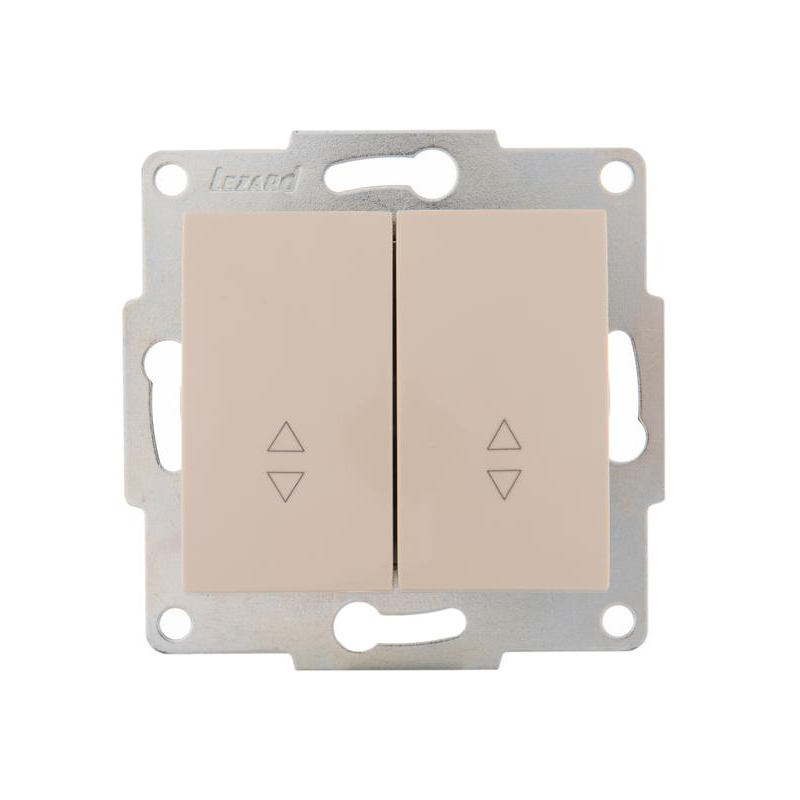 Механизм выключателя проходного 2-кл. 1п СП Karina 10А IP20 крем. LEZARD 707-0388-106