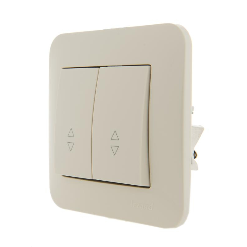 Механизм выключателя проходного 2-кл. 1п СП Karina 10А IP20 крем. LEZARD 707-0388-106