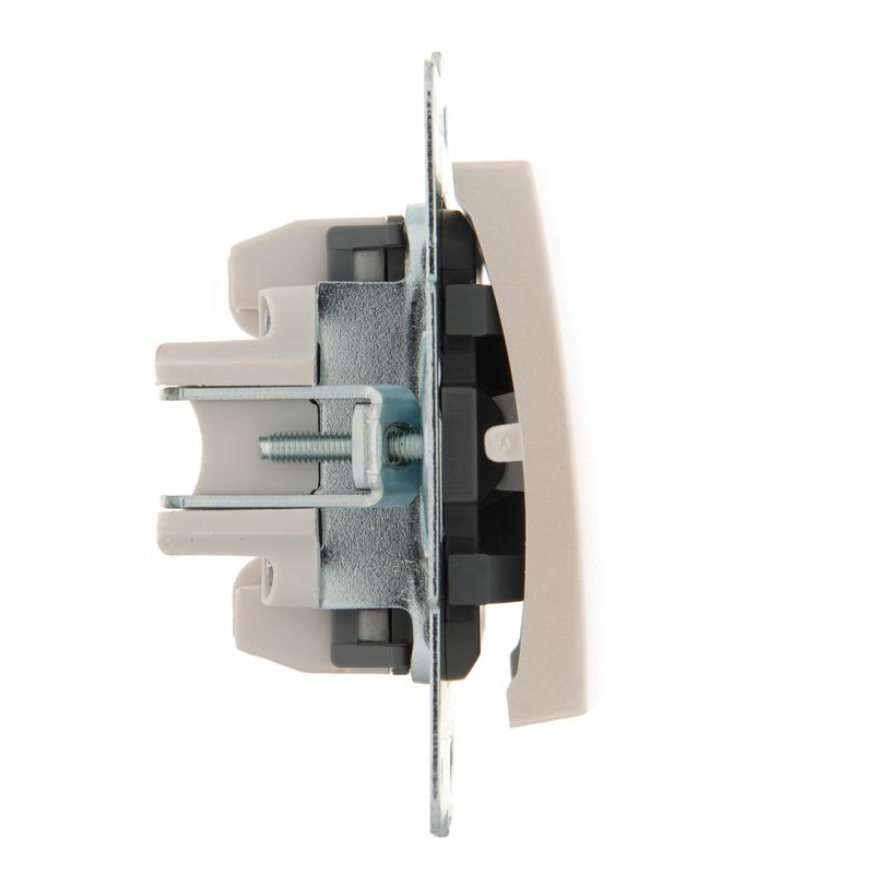 Механизм выключателя проходного 1-кл. 1п СП Karina 10А IP20 жемчуж./бел. перламутр. LEZARD 707-3088-105