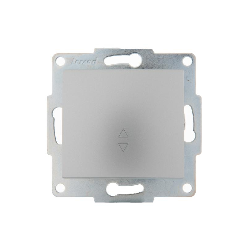 Механизм выключателя проходного 1-кл. 1п СП Karina 10А IP20 матов. серебр. LEZARD 707-4388-105