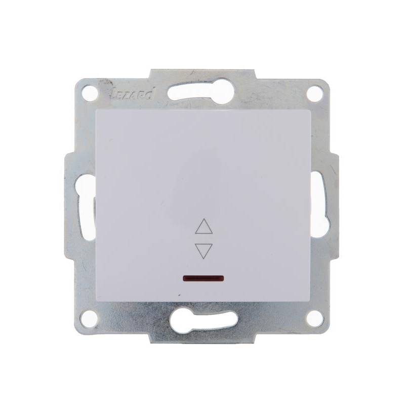 Механизм выключателя проходного 1-кл. 1п СП Karina 10А IP20 с подсветкой бел. LEZARD 707-0288-114