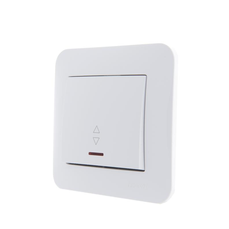 Механизм выключателя проходного 1-кл. 1п СП Karina 10А IP20 с подсветкой бел. LEZARD 707-0288-114