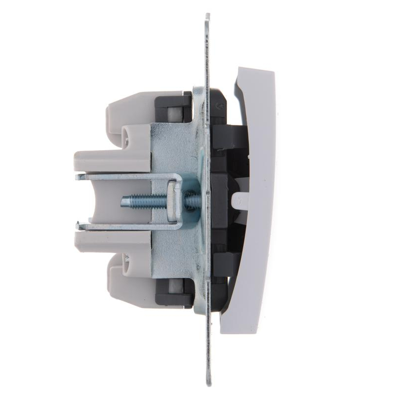 Механизм выключателя проходного 1-кл. 1п СП Karina 10А IP20 с подсветкой бел. LEZARD 707-0288-114