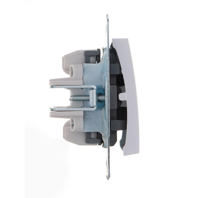 Механизм выключателя 1-кл. 1п СП Karina 10А IP20 с подсветкой бел. LEZARD 707-0288-111