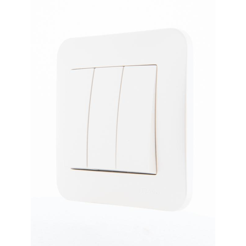 Механизм выключателя 3-кл. 1п СП Karina 10А IP20 жемчуж./бел. перламутр. LEZARD 707-3088-109