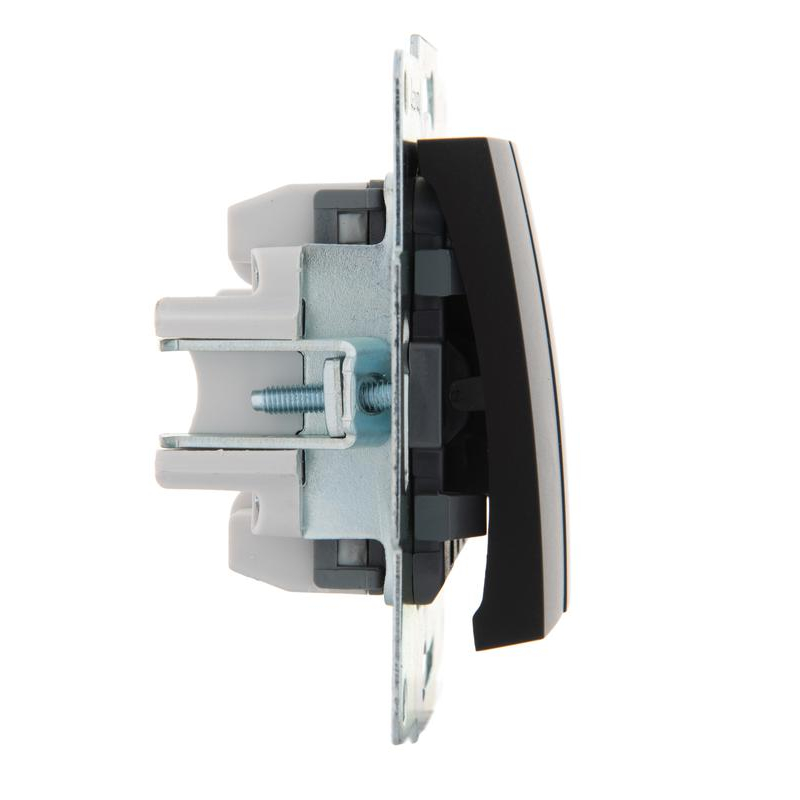 Механизм выключателя 3-кл. 1п СП Karina 10А IP20 черн. бархат LEZARD 707-4288-109