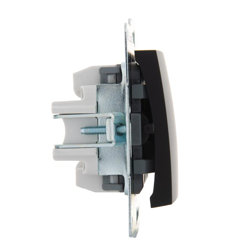 Механизм выключателя 1-кл. 1п СП Karina 10А IP20 черн. бархат LEZARD 707-4288-100