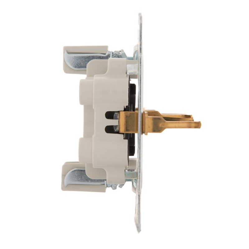 Розетка 2-м СП KARINA термопласт с заземл. черн. бархат LEZARD 707-4200-127B