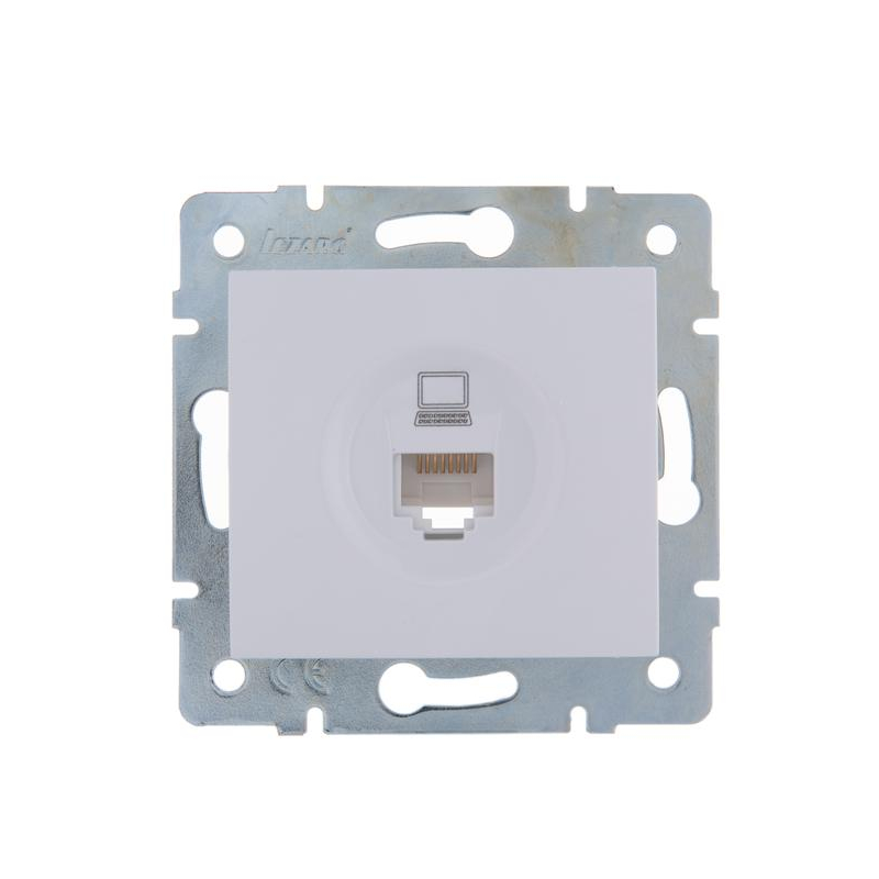 Механизм розетки компьютерн. 1-м СП KARINA RJ45 бел. LEZARD 707-0288-139