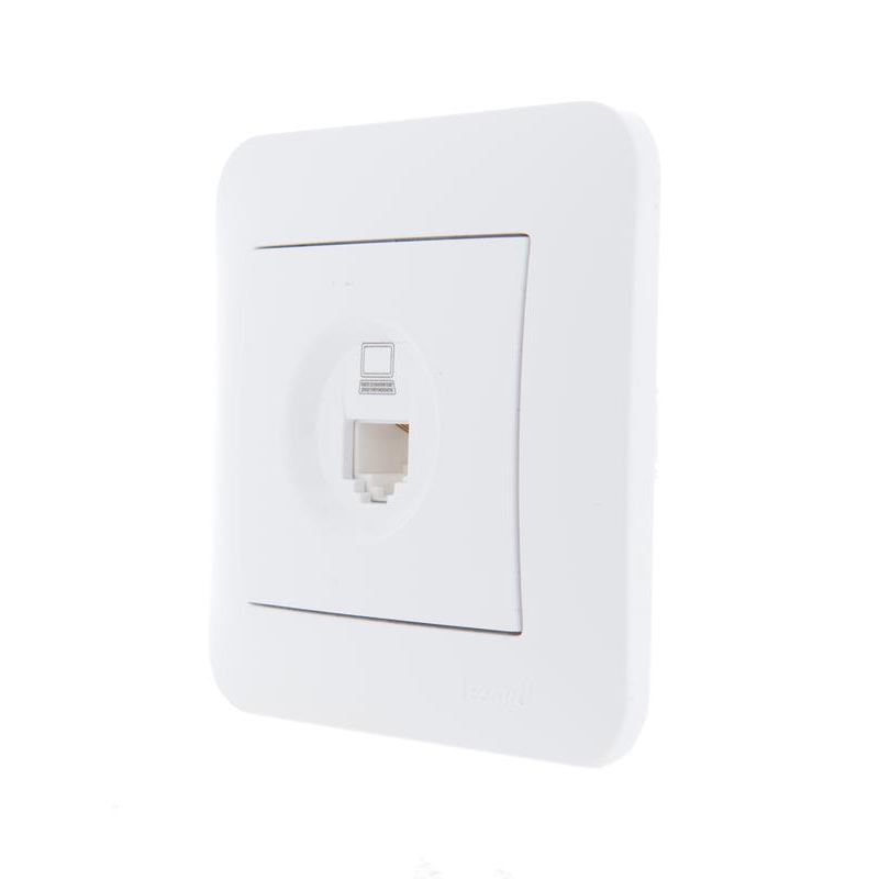 Механизм розетки компьютерн. 1-м СП KARINA RJ45 бел. LEZARD 707-0288-139