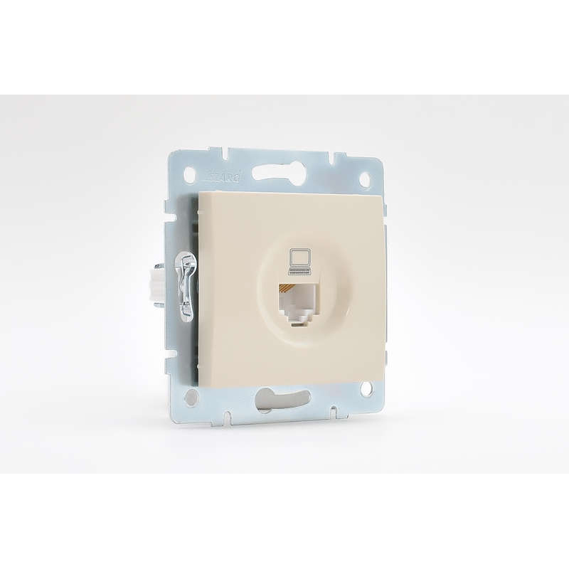 Механизм розетки компьютерн. 1-м СП KARINA RJ45 крем LEZARD 707-0388-139