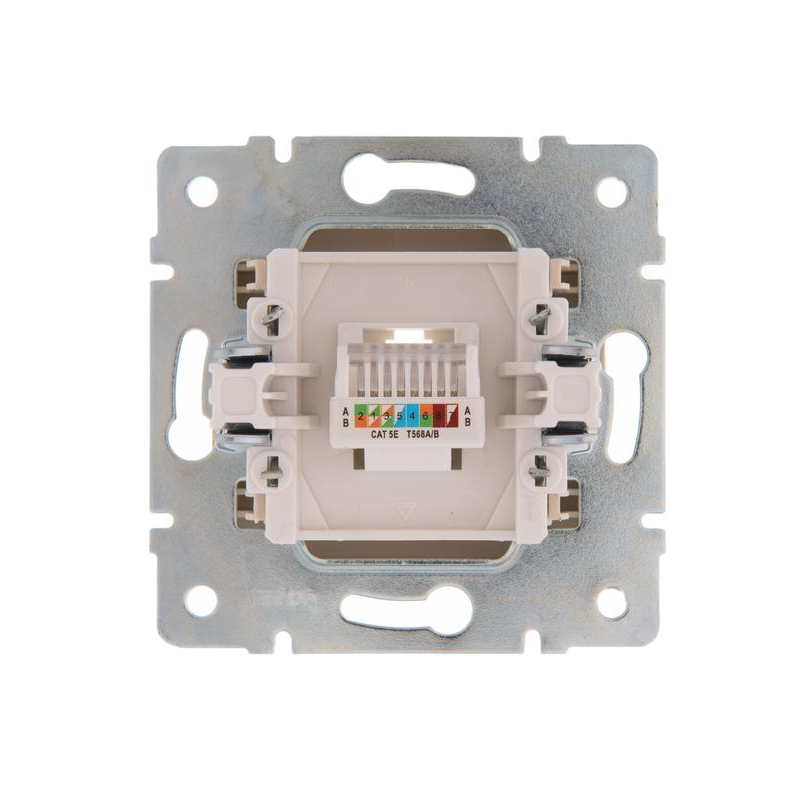 Механизм розетки компьютерн. 1-м СП KARINA RJ45 крем LEZARD 707-0388-139