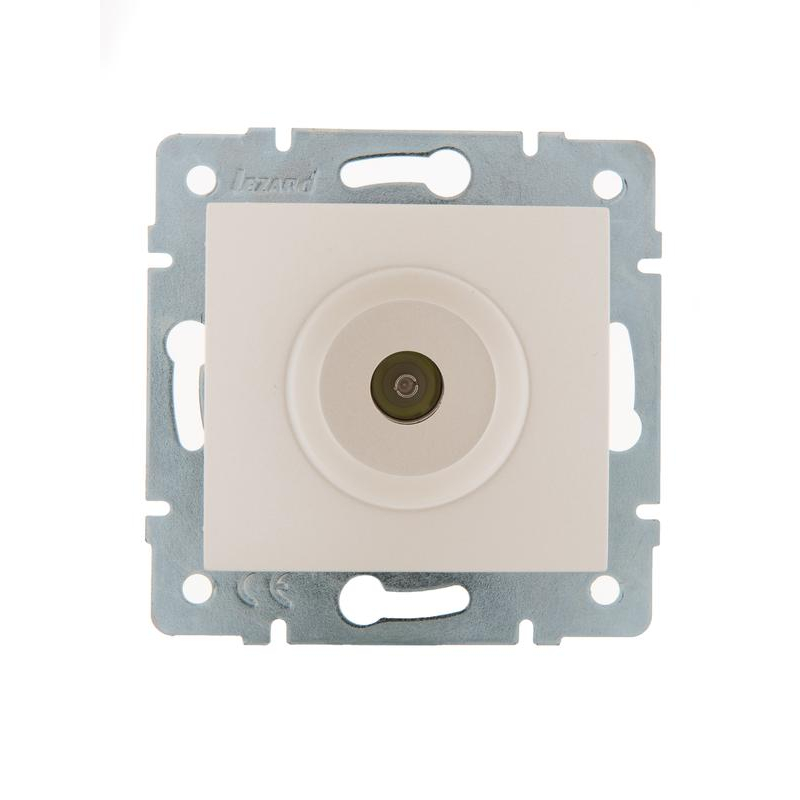 Механизм розетки оконечной TV СП Karina жемчуж./бел. перламутр. LEZARD 707-3088-130