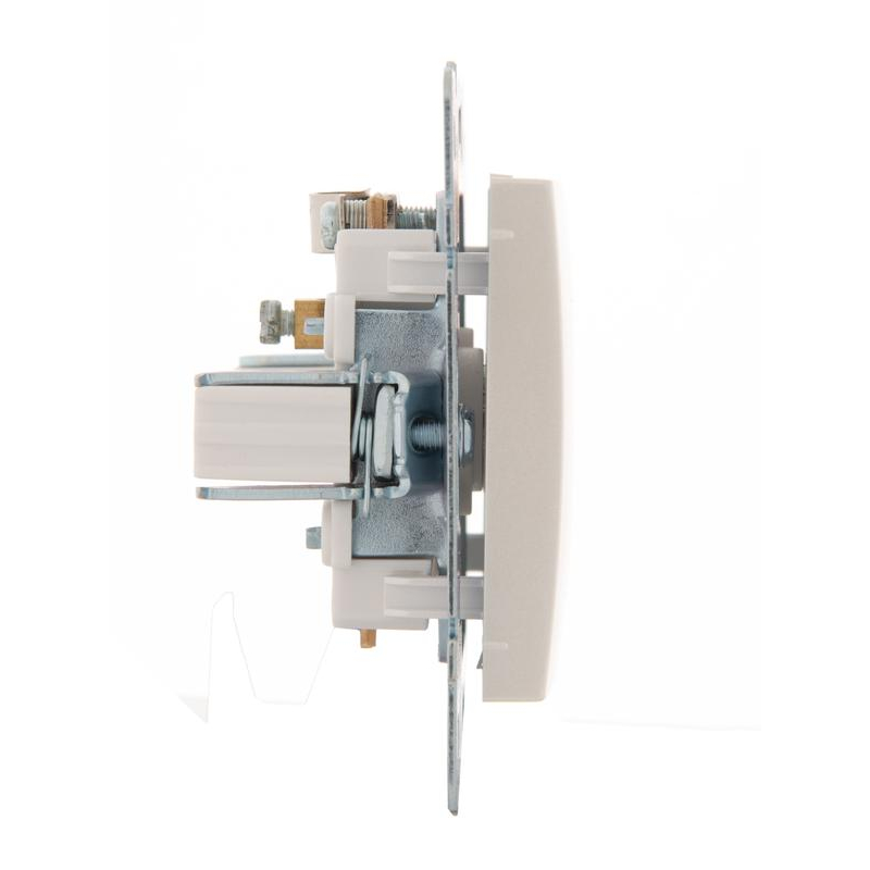 Механизм розетки оконечной TV СП Karina жемчуж./бел. перламутр. LEZARD 707-3088-130