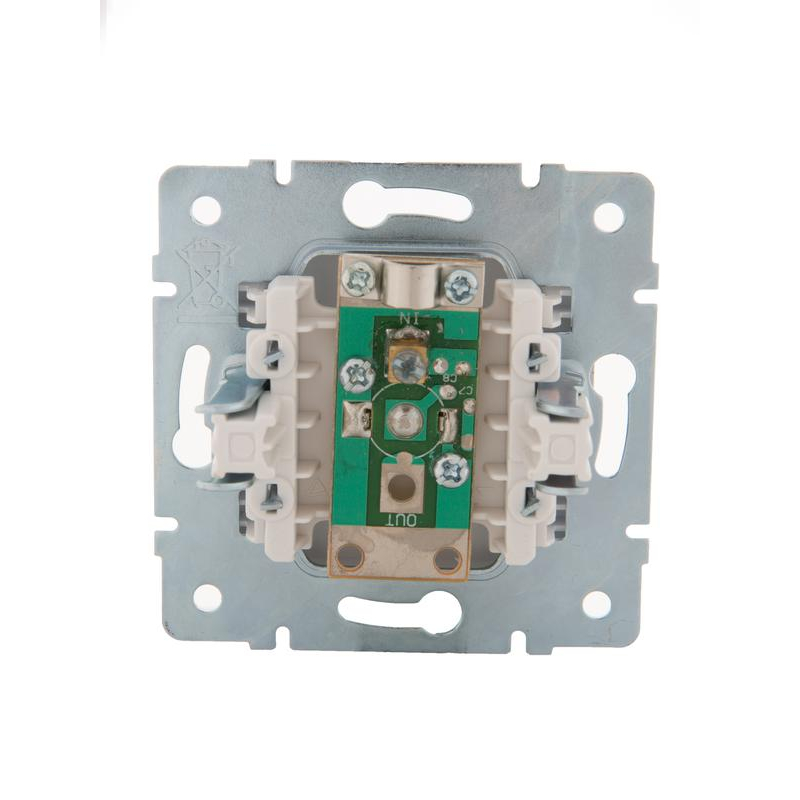 Механизм розетки оконечной TV СП Karina жемчуж./бел. перламутр. LEZARD 707-3088-130