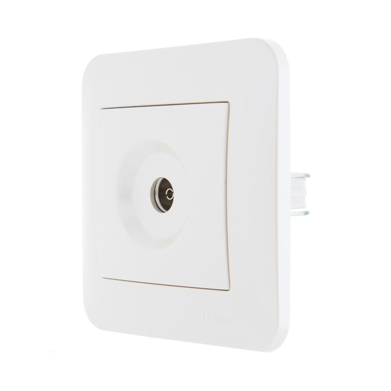 Механизм розетки оконечной TV СП Karina жемчуж./бел. перламутр. LEZARD 707-3088-130