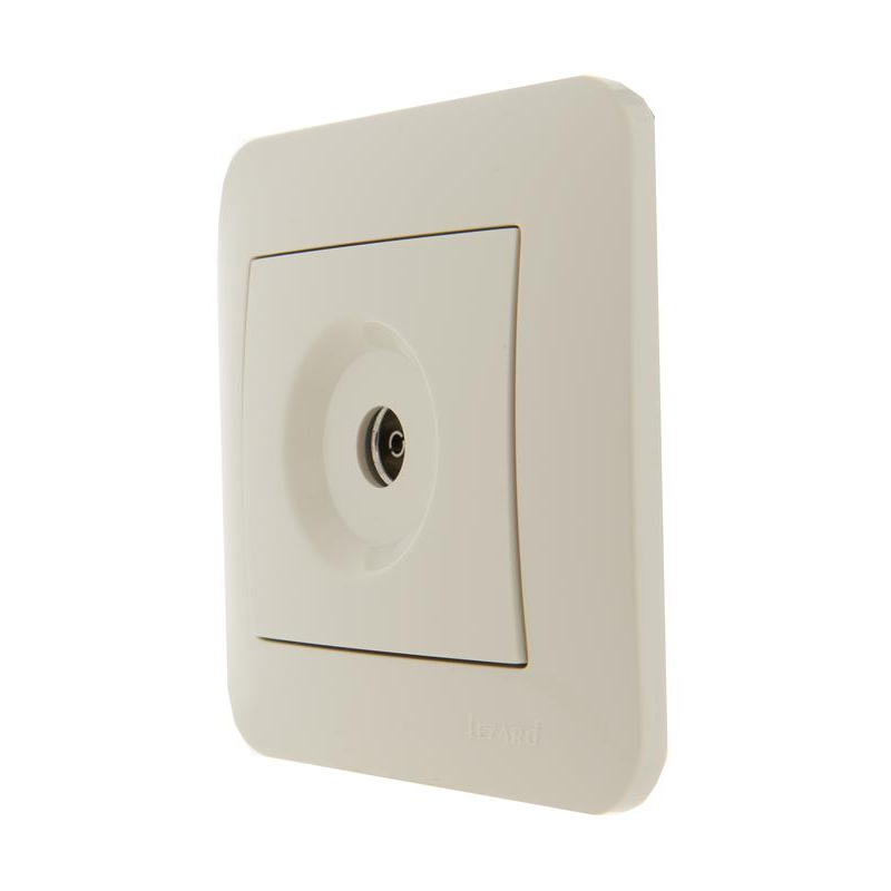 Механизм розетки TV СП KARINA оконечная крем LEZARD 707-0388-130