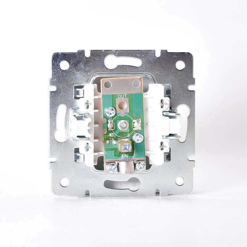 Механизм розетки оконечной TV СП Karina матов. серебр. LEZARD 707-4388-130