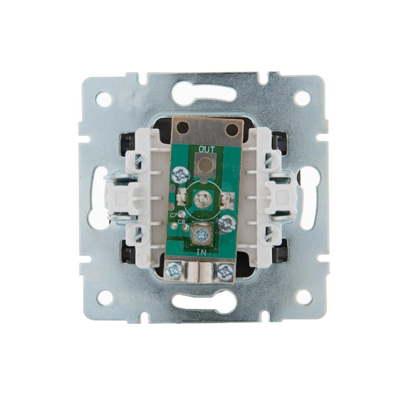 Механизм розетки TV СП KARINA оконечная черн. бархат LEZARD 707-4288-130