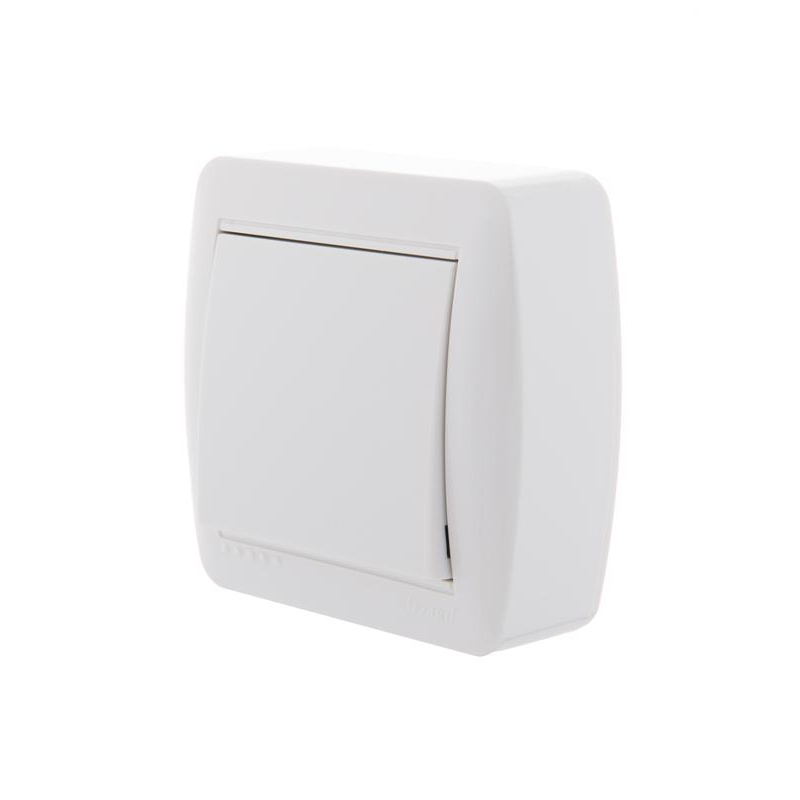 Выключатель 1-кл. ОП Демет 10А IP20 бел. LEZARD 711-0200-100