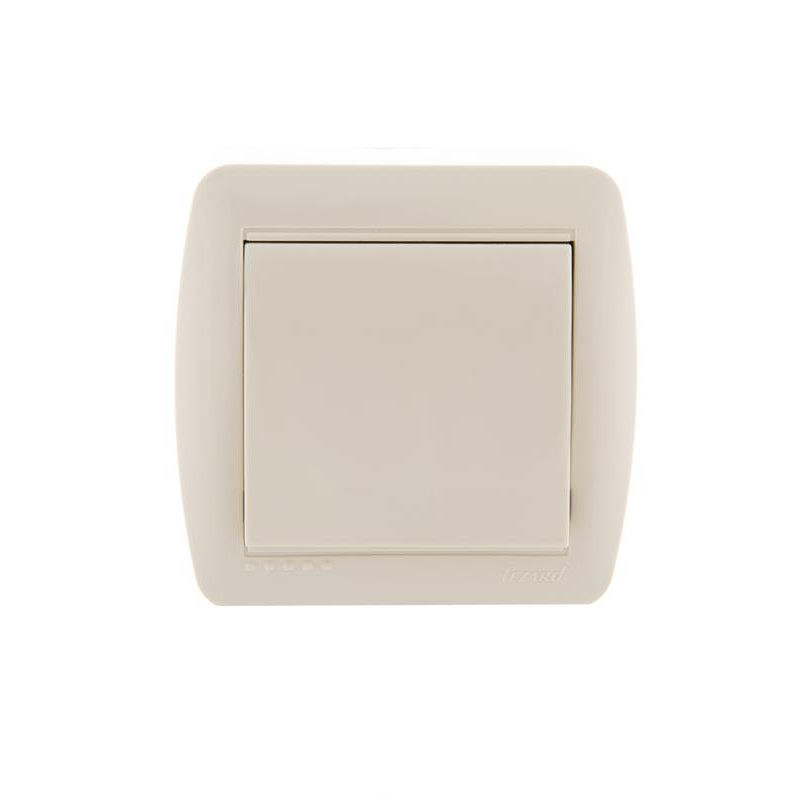Выключатель 1-кл. ОП Демет 10А IP20 крем. LEZARD 711-0300-100