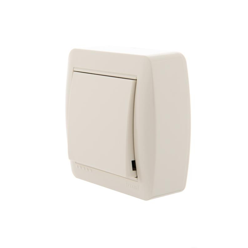 Выключатель 1-кл. ОП Демет 10А IP20 крем. LEZARD 711-0300-100