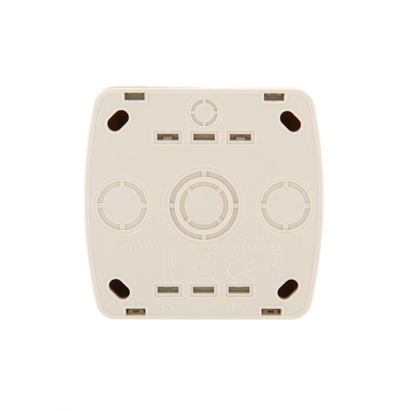 Выключатель 2-кл. ОП Демет 10А IP20 крем. LEZARD 711-0300-101