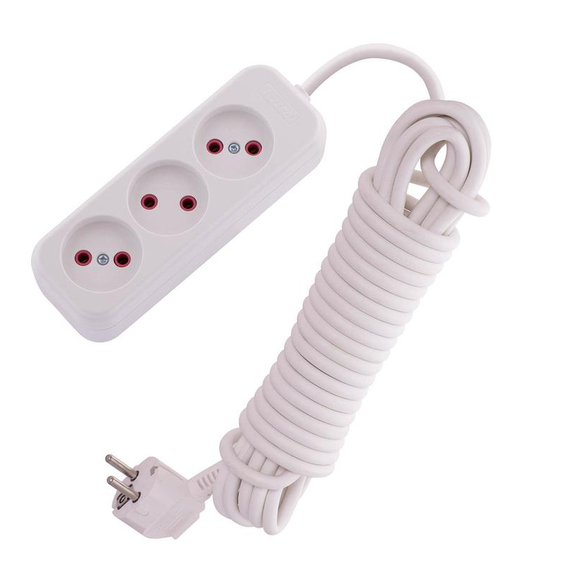 Удлинитель 3х7м без заземл. 16А IP20 LEZARD 720-0307-303