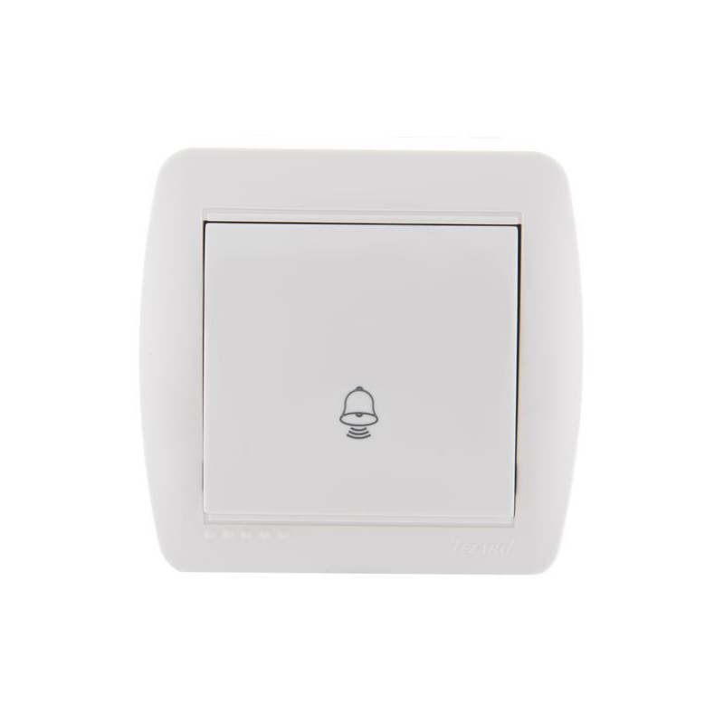 Кнопка звонка Демет бел. LEZARD 711-0200-103