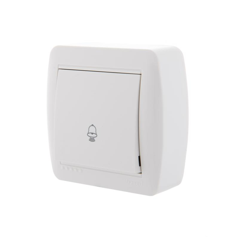 Кнопка звонка Демет бел. LEZARD 711-0200-103