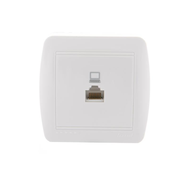 Розетка компьютерная ОП Демет бел. LEZARD 711-0200-139