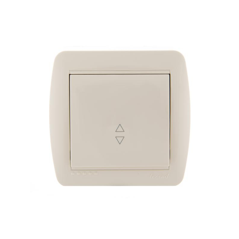 Выключатель проходной 1-кл. ОП Демет 10А IP20 крем. LEZARD 711-0300-105