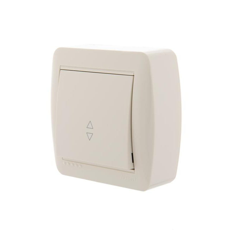 Выключатель проходной 1-кл. ОП Демет 10А IP20 крем. LEZARD 711-0300-105