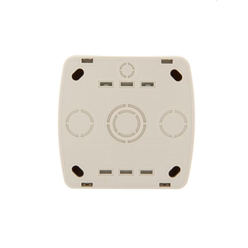 Выключатель проходной 2-кл. ОП Демет 10А IP20 крем. LEZARD 711-0300-106