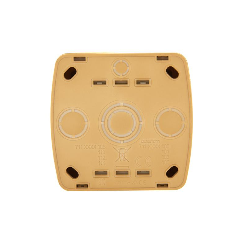 Выключатель 2-кл. ОП Демет 10А IP20 ясень LEZARD 711-4700-101