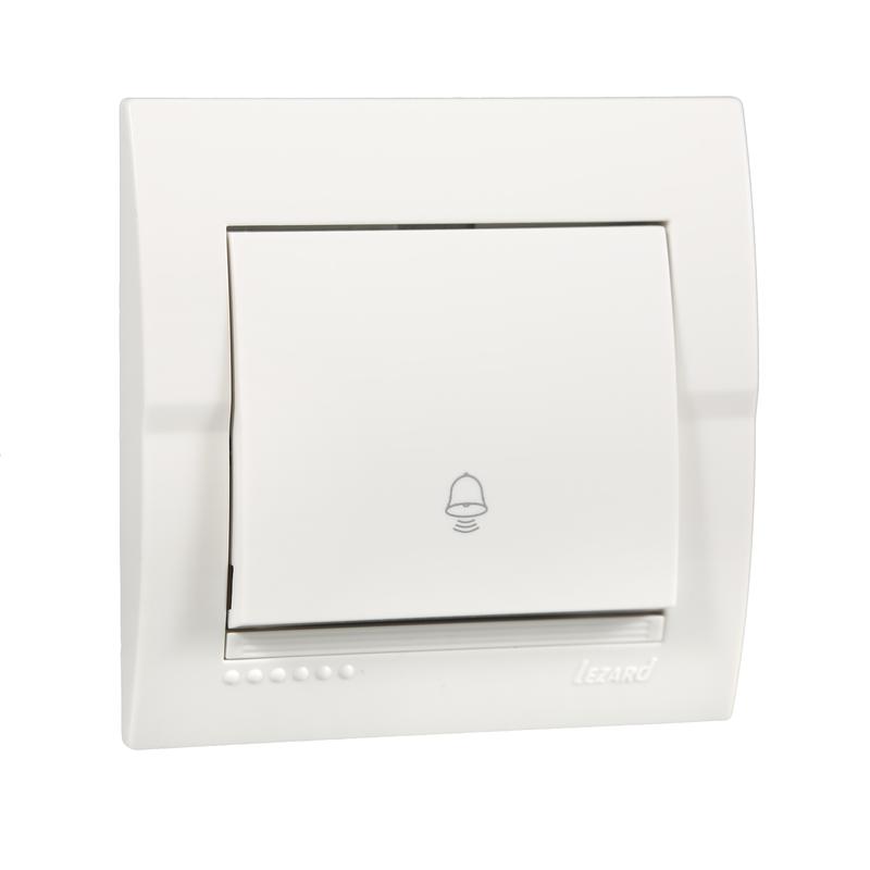 Кнопка звонка Дери бел. LEZARD 702-0202-103