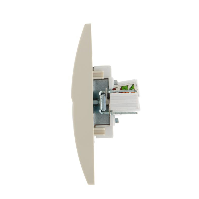 Розетка компьютерная СП Дери крем. LEZARD 702-0303-139