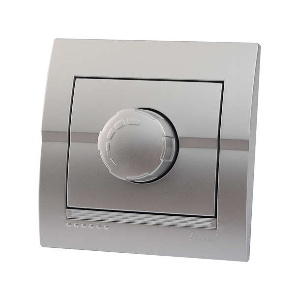 Светорегулятор СП 800Вт Дери серебр. метал. LEZARD 702-2828-115