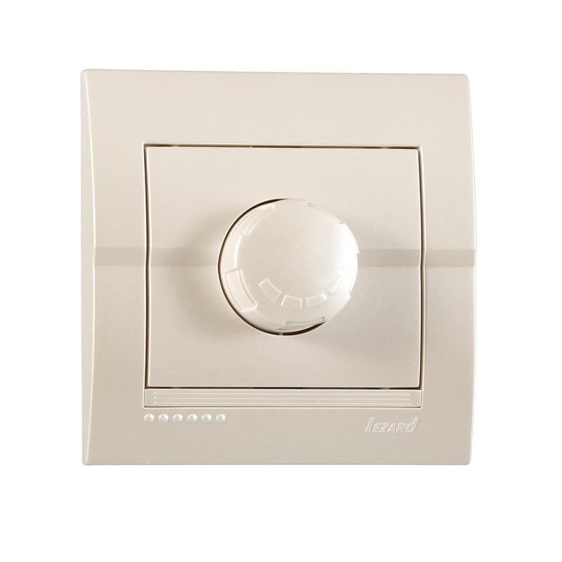 Светорегулятор СП 1000Вт Дери жемчуж./бел. метал. LEZARD 702-3030-157