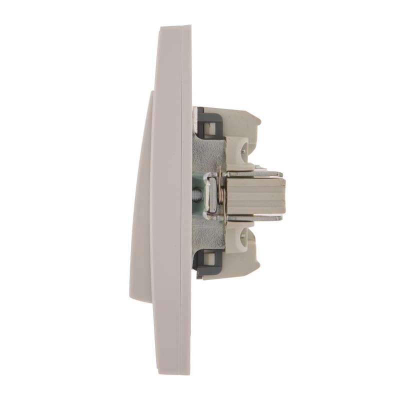 Выключатель 1-кл. СП Рейн 10А IP20 бел. LEZARD 703-0202-100