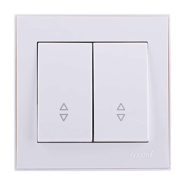 Выключатель проходной 2-кл. СП Рейн 10А IP20 бел. LEZARD 703-0202-106