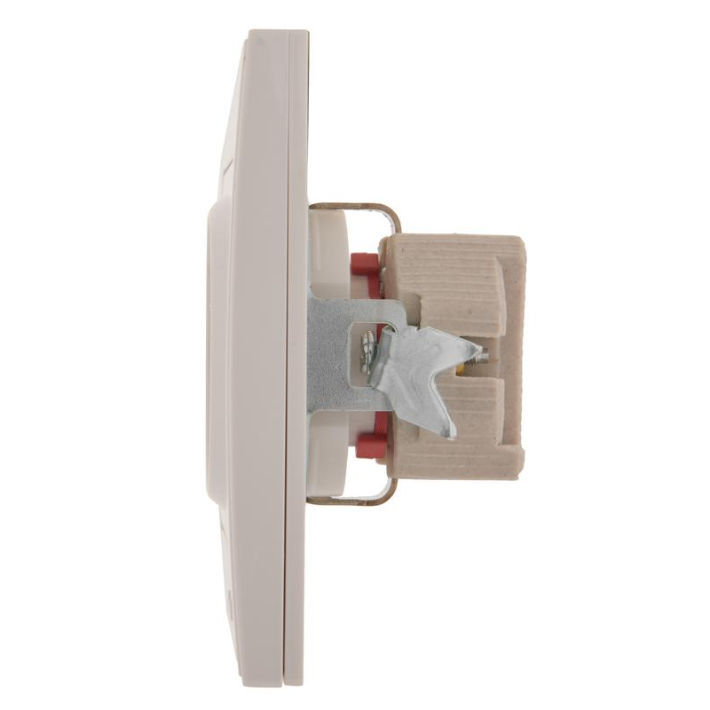 Розетка 1-м СП Рейн 16А IP20 защ. шторки керамика бел. LEZARD 703-0202-124