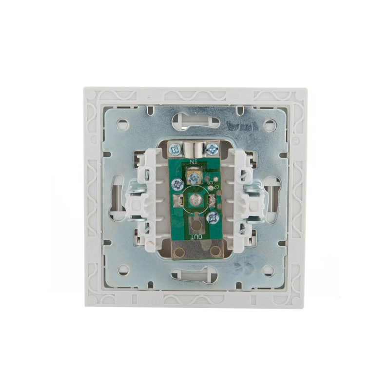 Розетка TV СП Рейн оконечная бел. с боковой вст. зол. LEZARD 703-0226-130