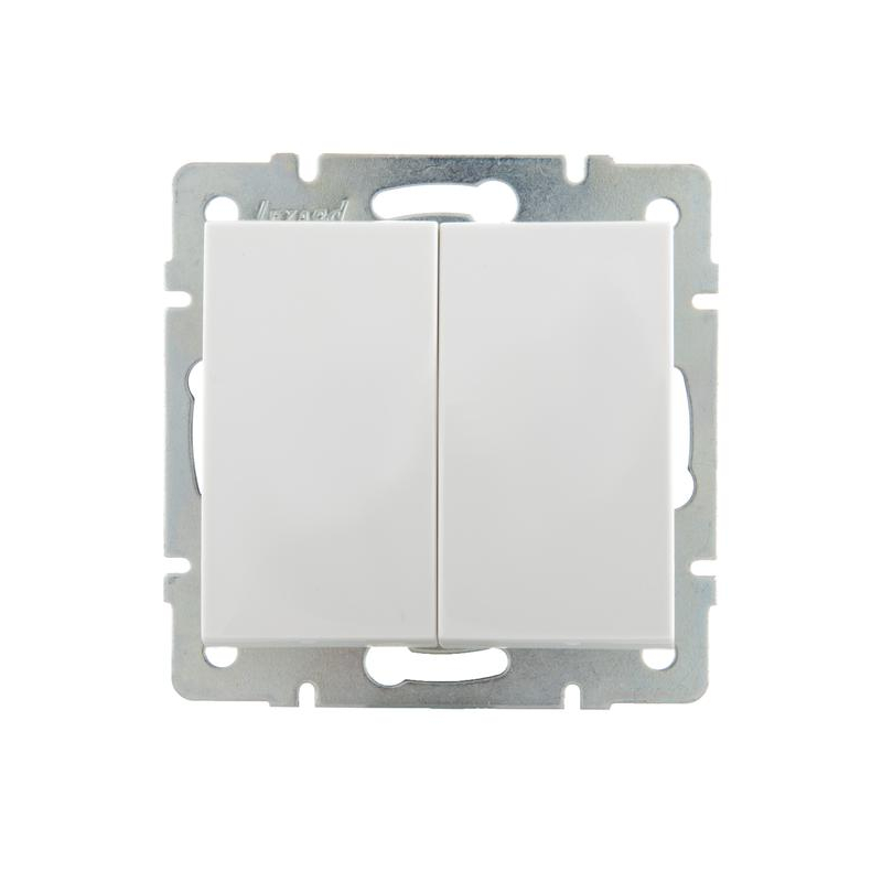 Механизм выключателя 2-кл. СП Рейн IP20 бел. LEZARD 703-0288-101