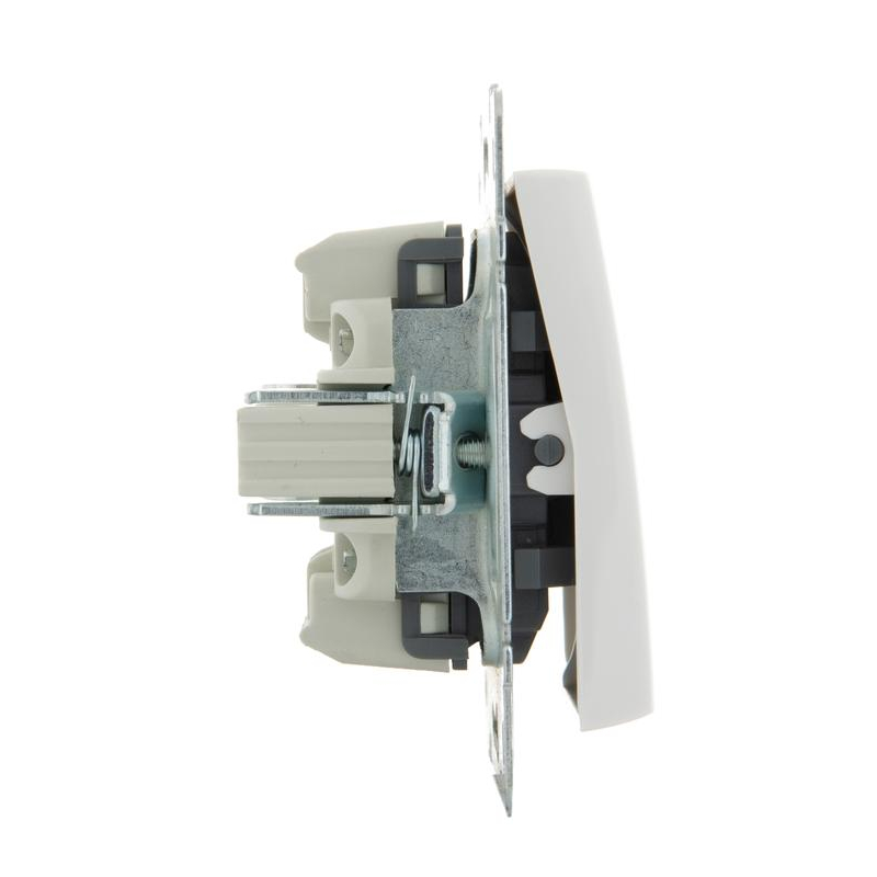 Механизм выключателя 2-кл. СП Рейн IP20 бел. LEZARD 703-0288-101