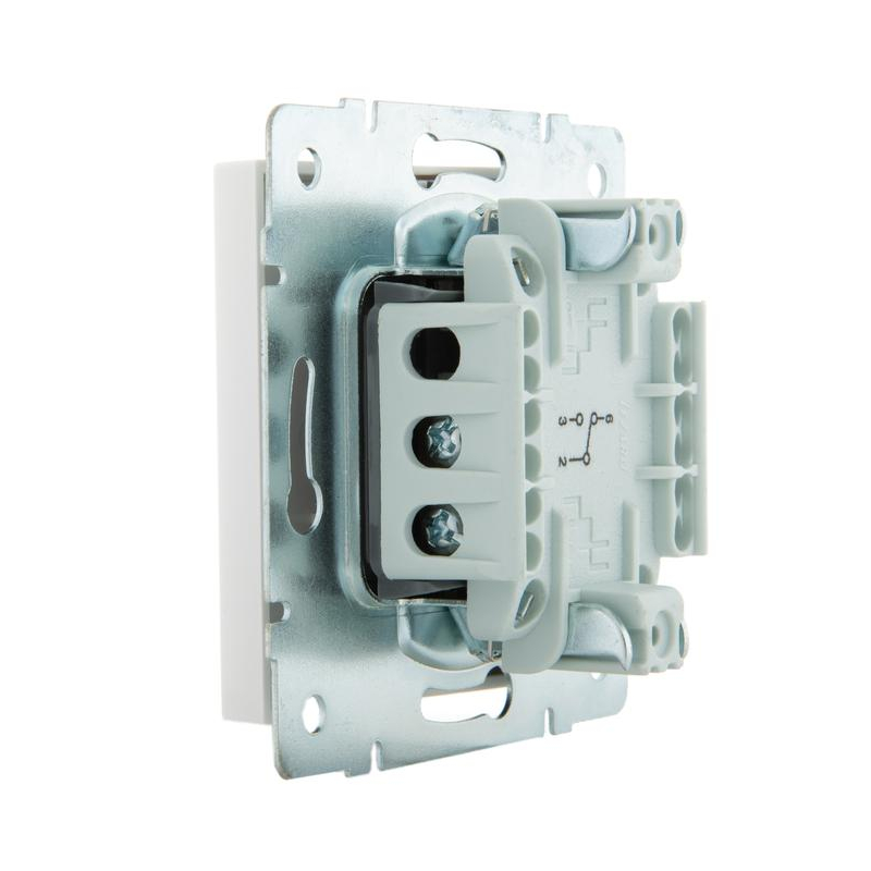 Механизм выключателя проходного 1-кл. СП Рейн IP20 бел. LEZARD 703-0288-105